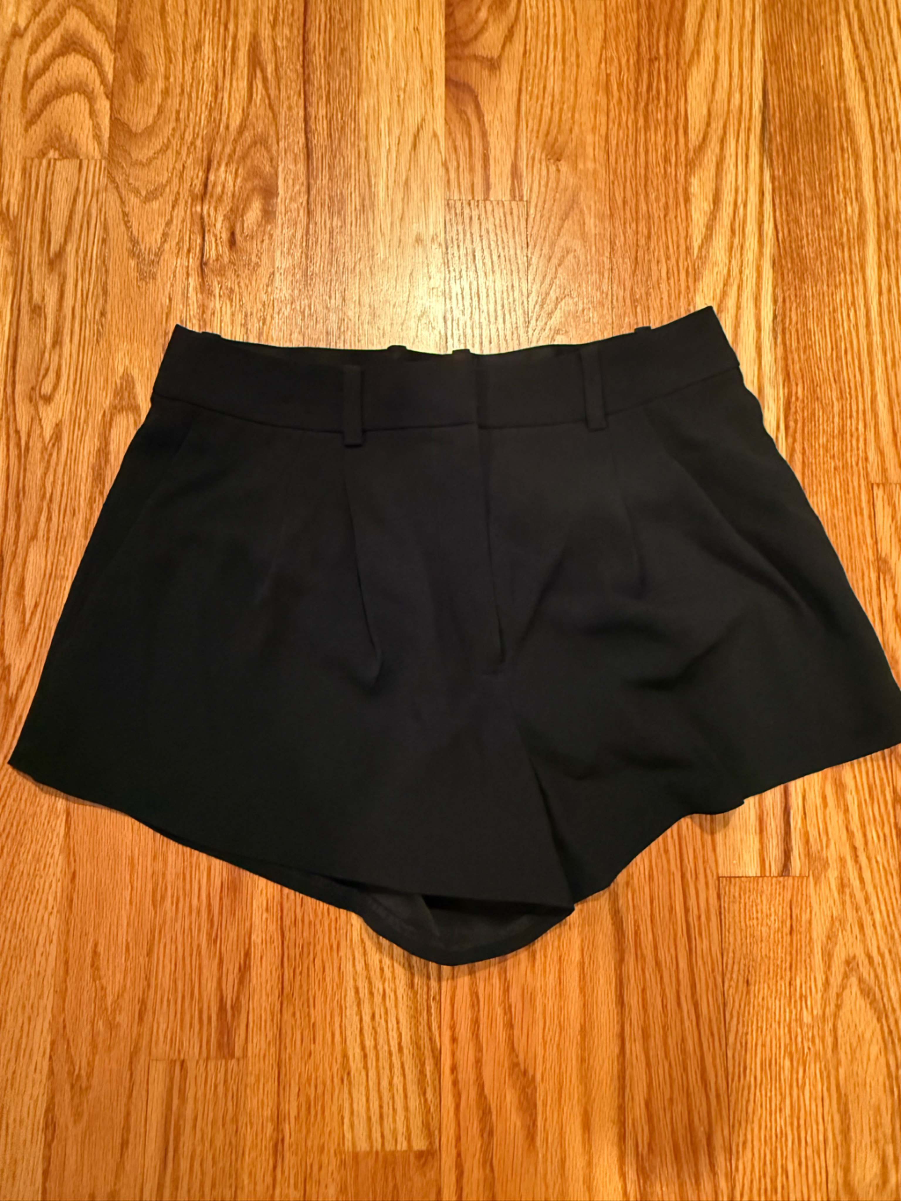Babaton Black High-Waist Tailored Shorts